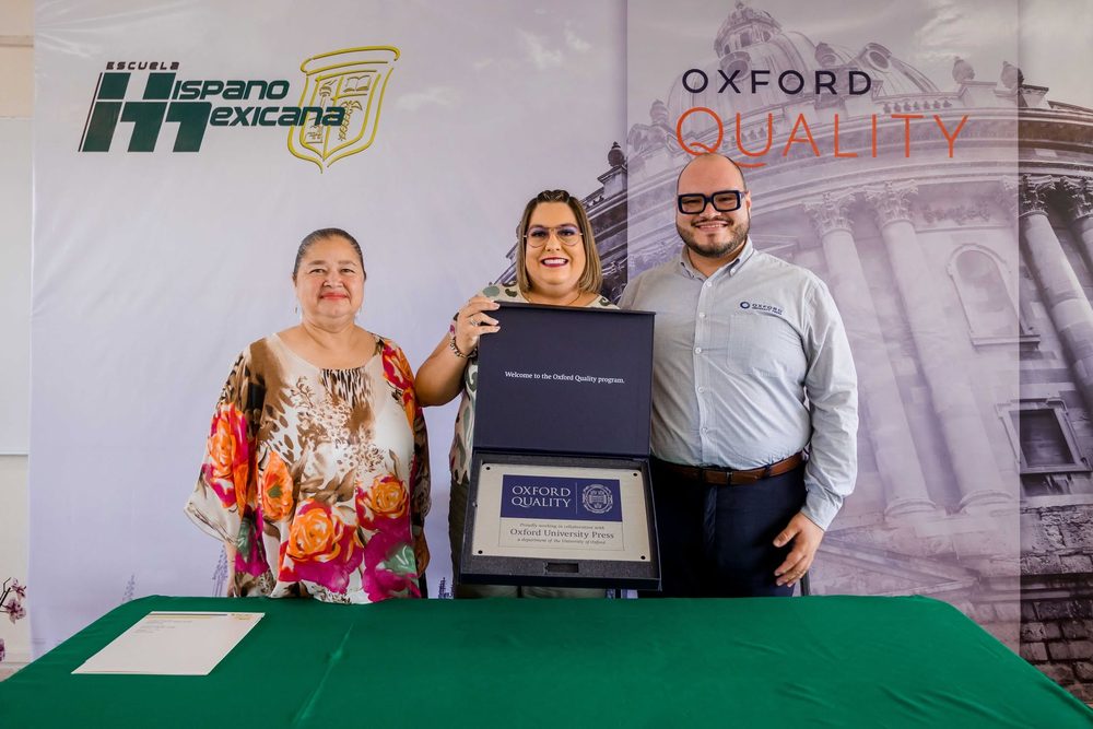 Entrega del reconocimiento Oxford Quality a la escuela